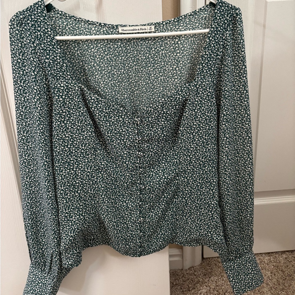 Abercrombie & Fitch green blouse